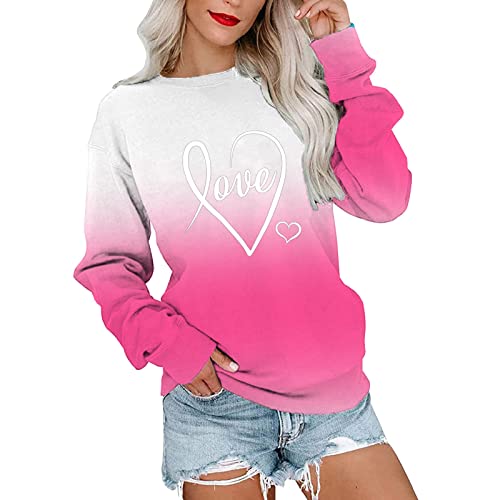 NNGOTD Crop Pullover Damen Sweatshirt Damen 38 Hoodie Damen Oversize Print soccx Damen Jacke Weiss warme Weste Damen plüsch Weihnachts Langarmshirt Damen weihnachtsmotiv Hemd Tshirt von NNGOTD