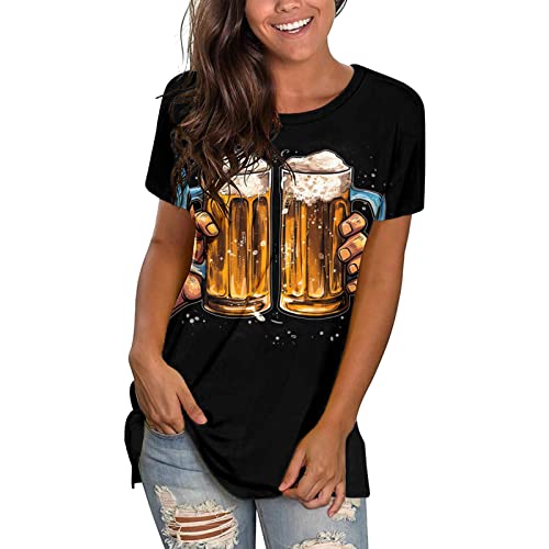 NNGOTD Dirndl abverkauf Trachtenkleid Dirndl Kurz Damen Mid mit Spitzenschürze 2tlg. für Oktoberfest von Gr 34 bis 42 Halloween kostüm mädchen von NNGOTD