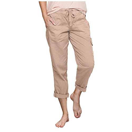 NNGOTD Hose mit Taschen Damen XXL Sweatpants Damen Cargo Shorts Damen kurz Damenhose kurz Sommer Chino Teenager mädchen Kleidung Jeans Thermo Leggings Damen Winter wasserabweisend von NNGOTD