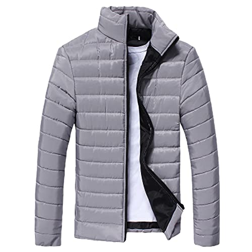 NNGOTD Herren Mantel Lang Leder Jacke Winter Braun Parka Gelb Softshell Dünn Sweatshirt Beige Sweatjacke Weinrot von NNGOTD