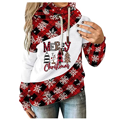 NNGOTD Polo Damen Pullover Sweatshirts Damen mit Aufschrift cat Hoodie Damen Teddy Jacke schwarz Damen Weste Damen lang xs Langarmshirt mit Kragen Damen weihnachtsmotiven Blusen von NNGOTD