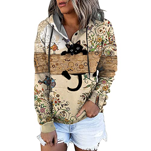 NNGOTD Pullover Damen Baumwolle warm Damen Sweatshirt Marke Damen Pullover Slim fit v Ausschnitt schwarzer Rollkragenpullover Damen XXL Damen Tshirt Slim fit modern Weihnachts Tshirt Damen XL von NNGOTD