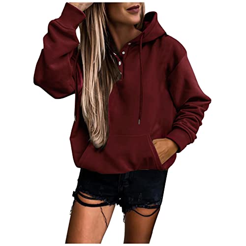 NNGOTD Pullover Damen lang XXL Damen Sweatshirt schwarz Hoodie XXXL Oversize Damen College Jacke beige Damen swat kostüm Damen Weste Langarmshirt Damen braun Basic Weihnachtsoutfit Büroblusen von NNGOTD