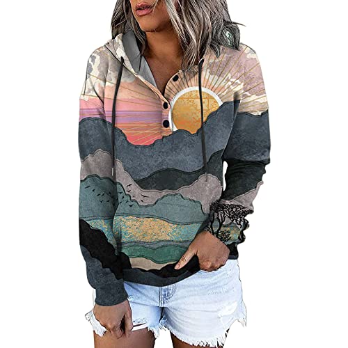 NNGOTD Pullover Damen m Sweatshirt Damen mit Kapuze weis Sweatshirt Damen bunt weißes Hemd Damen sexy Damen Poloshirt Langarm 4XL Sweatshirt Damen mit Kapuze XL von NNGOTD