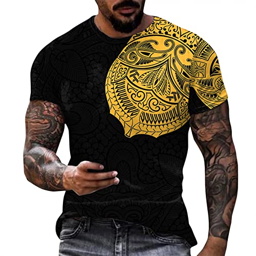 NNGOTD Sommerhemd Herren Kurzarm Hawaii Hemd Kurzarm Herren Funky Hawaiihemd Casual Beach Palmen Surfen Print Button-Down-Hemd für den Urlaub Sommer Aloha Oberteile Herren Kurzarm Golf Poloshirt von NNGOTD