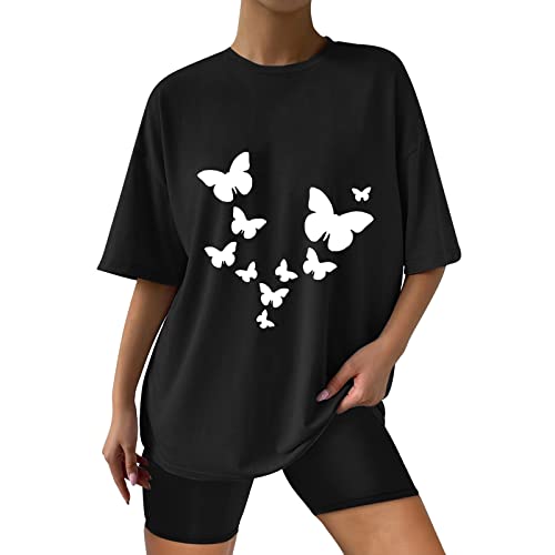 Oberteile Damen T-Shirt Sommer Kuzarm V-Ausschnitt Tops Basic Casual Oberteile Lose Blouse Shirt Tshirt Damen Schwarz Damenblusen Kurzarm Rot TräGerloses Top Sportkleidung Frauen von NNGOTD