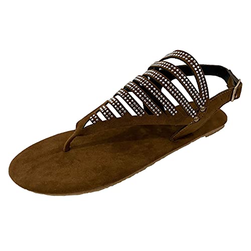 Sandalen Damen Kork-Fußbett Pantoletten Damen Flach rutschfest Sommer Badelatschen Mit Verstellbarer Rieme Größe 36-43 socken Sneaker Damen 39-42 Sommer Sandalen Damen Badeschuhe Herren 43 von NNGOTD