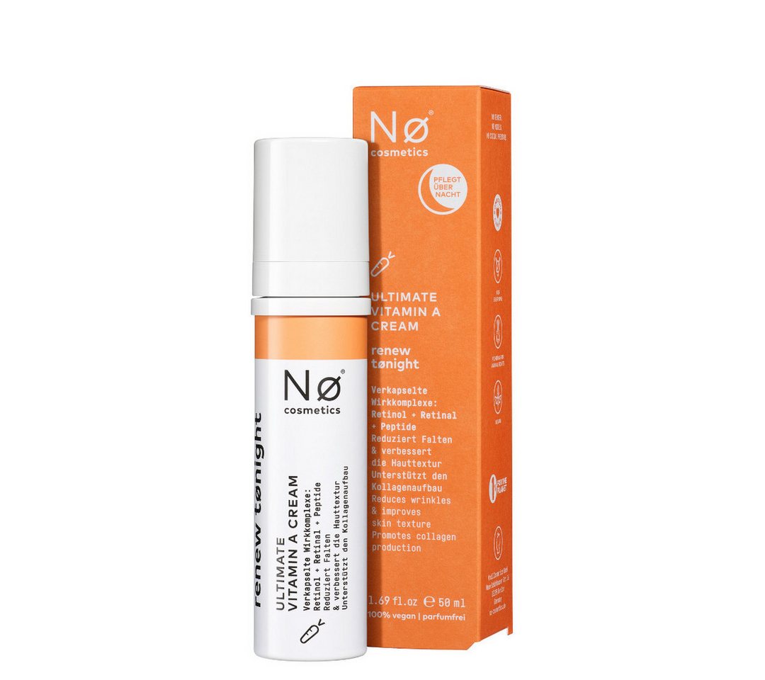 NO Cosmetics Nachtcreme Renew Tonight Ultimate Vitamin A Cream 50 ml NO Cosmetics Nachtcreme Renew Tonight Ultimate Vitamin A Cream 50 ml von NO Cosmetics