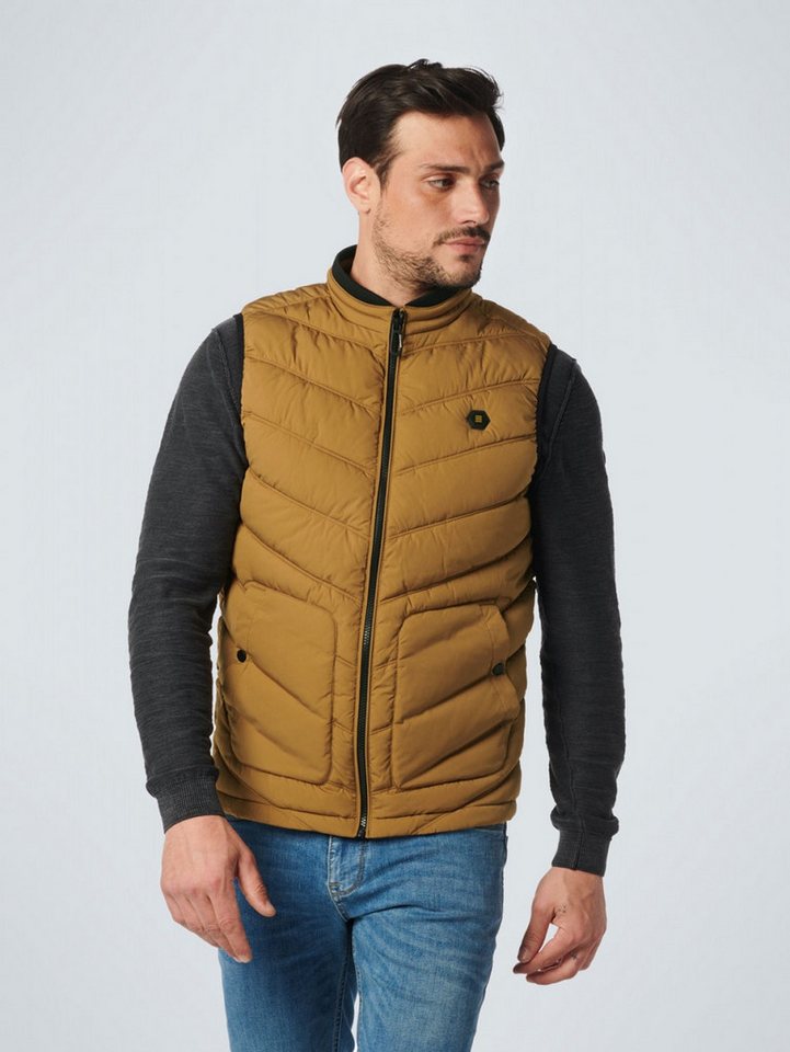 NO EXCESS Allwetterjacke Bodywarmer Padded Light Moss von NO EXCESS