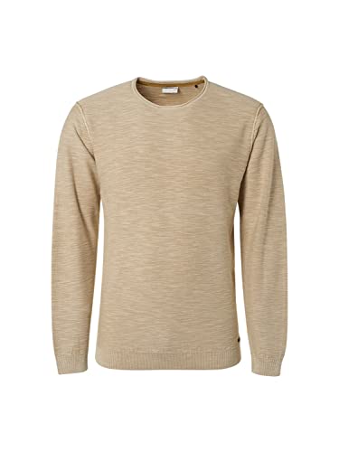 No Excess Pullover Crewneck Slub Garment Dyed + St, grau(stone), Gr. XXL von NO EXCESS