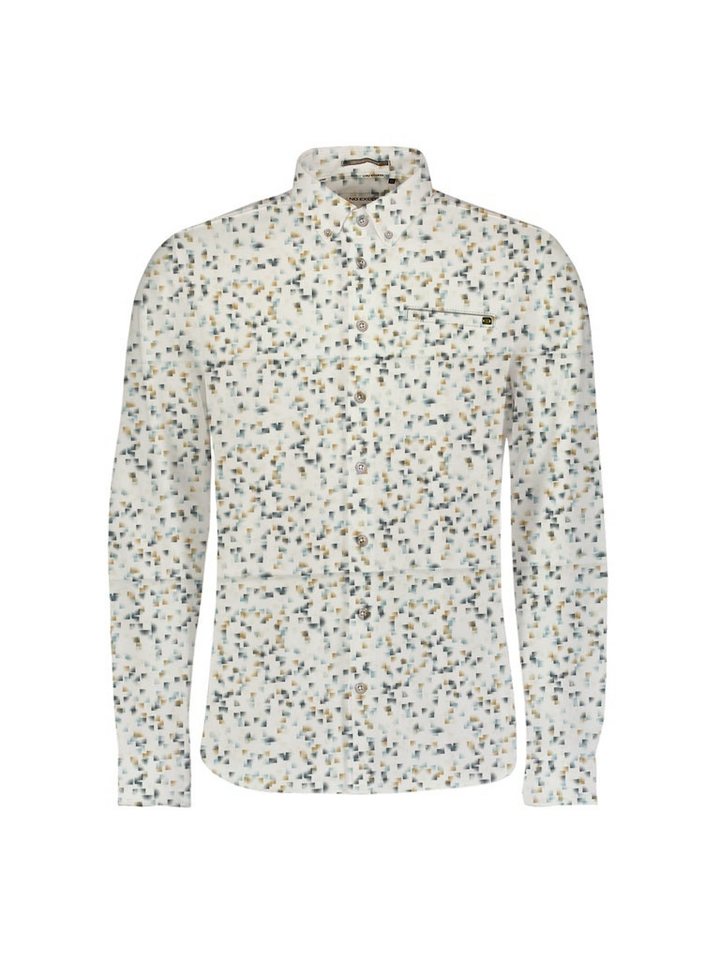 NO EXCESS Flanellhemd Shirt Stretch Allover Printed Cloud von NO EXCESS