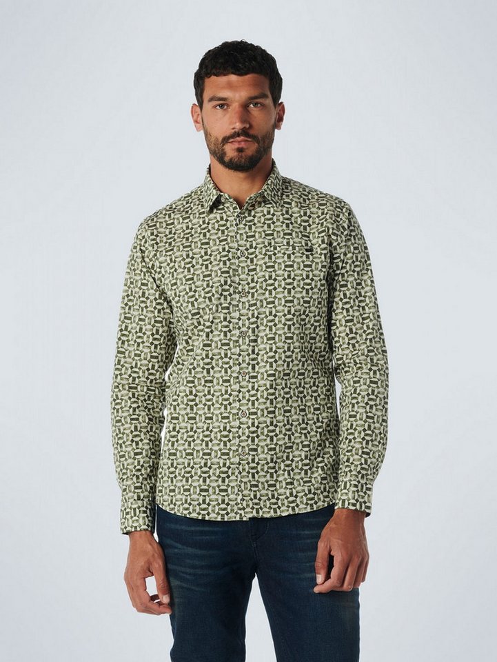 NO EXCESS Flanellhemd Shirt Stretch Allover Printed DK GREEN NO EXCESS Flanellhemd Shirt Stretch Allover Printed DK GREEN von NO EXCESS