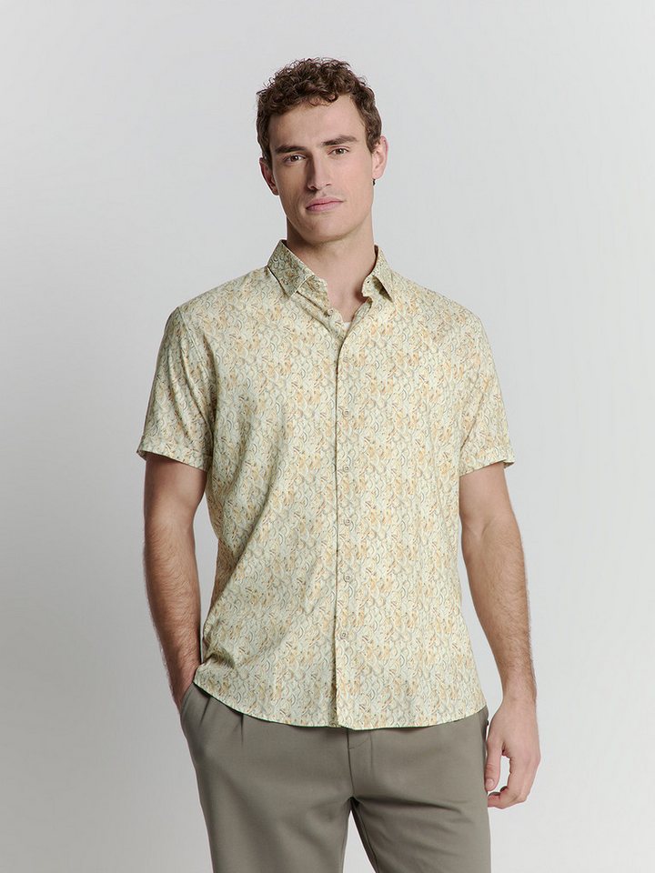 NO EXCESS Kurzarmhemd Hemd mit Alloverprint - Regular Fit von NO EXCESS