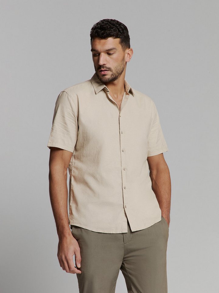 NO EXCESS Kurzarmhemd - Leinenhemd kurzarm - Shirt Short Sleeve Solid With Linen von NO EXCESS