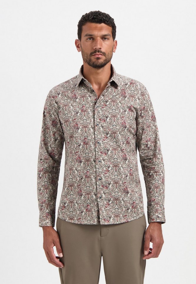 NO EXCESS Langarmhemd No Excess Bedrucktes Hemd von NO EXCESS