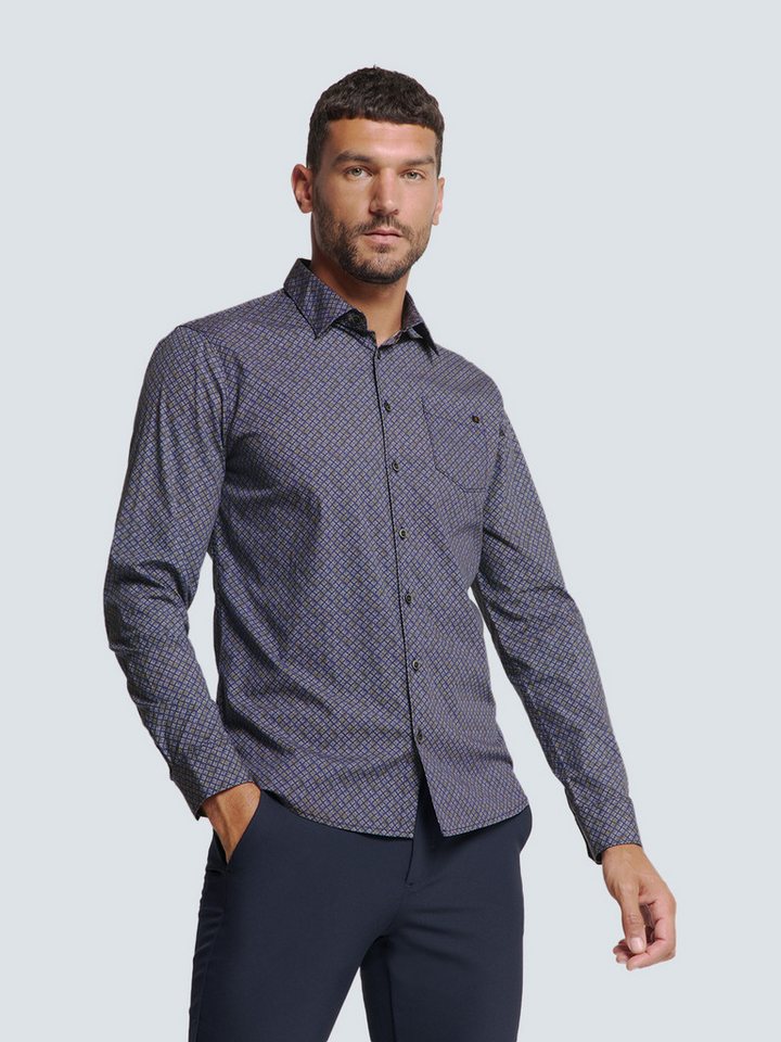 NO EXCESS Langarmhemd No Excess Bedrucktes Stretch-Hemd NO EXCESS Langarmhemd No Excess Bedrucktes Stretch-Hemd von NO EXCESS