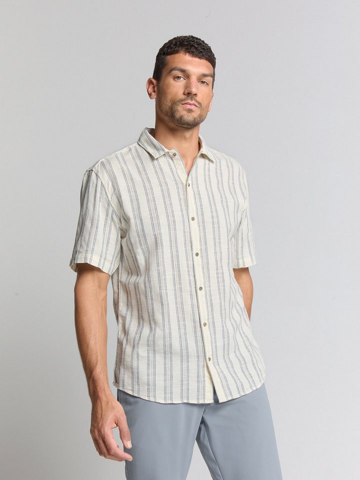 NO EXCESS Langarmhemd No Excess Gestreiftes Hemd von NO EXCESS