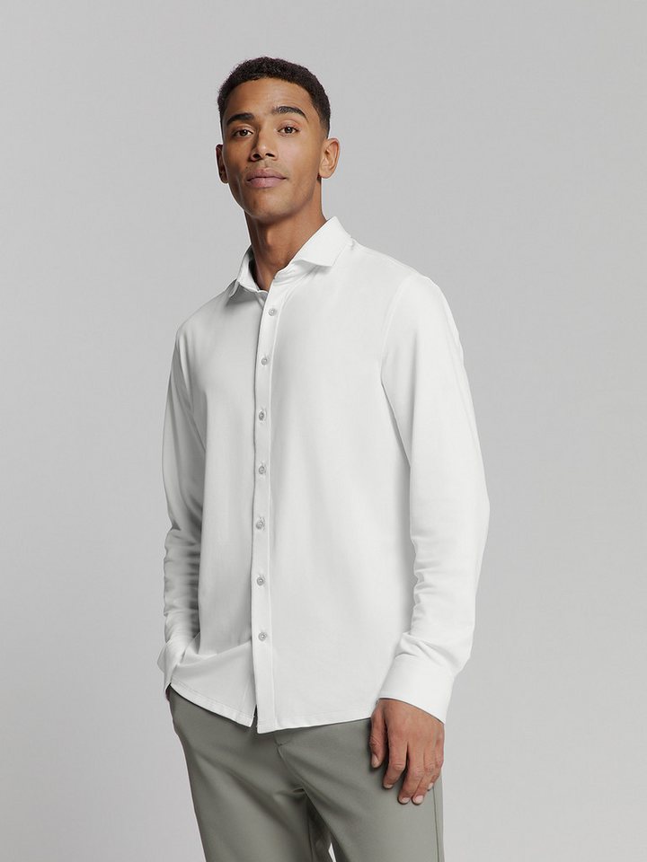 NO EXCESS Langarmhemd No Excess Jersey-reisehemd von NO EXCESS
