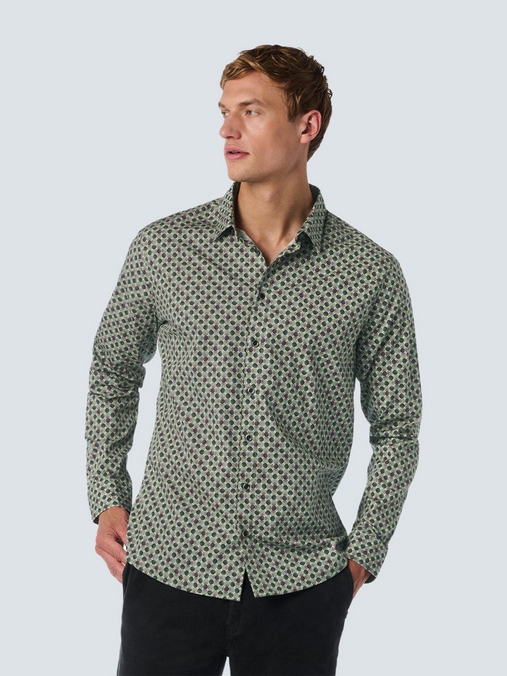 NO EXCESS Langarmhemd No Excess Komfort-Stretch-Hemd von NO EXCESS