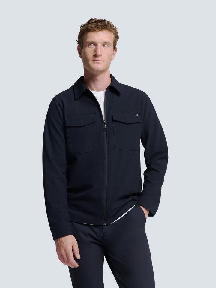 NO EXCESS Langarmhemd No Excess Overshirt mit Zip-Verschluss von NO EXCESS
