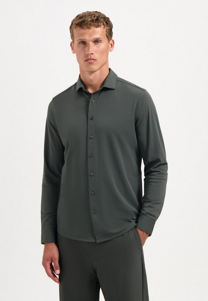 NO EXCESS Langarmhemd No Excess Sedoc-Reisehemd von NO EXCESS
