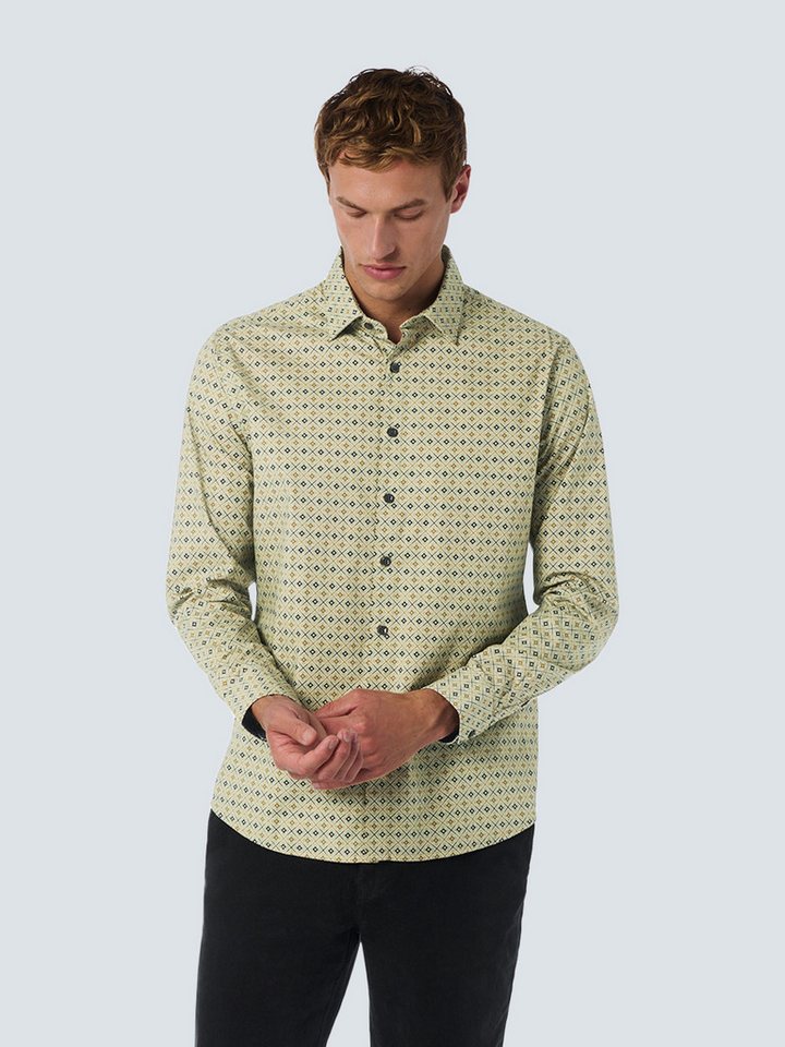 NO EXCESS Langarmhemd No Excess Stilvolles Hemd mit Allover-Muster NO EXCESS Langarmhemd No Excess Stilvolles Hemd mit Allover-Muster von NO EXCESS