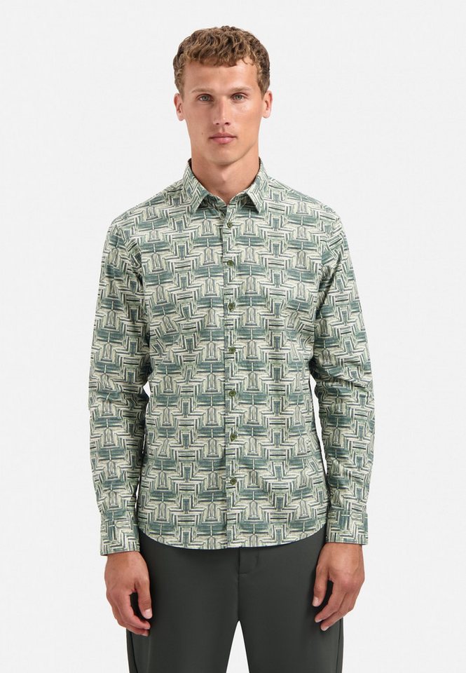 NO EXCESS Langarmhemd No Excess Stretchhemd mit Print Shirt Stretch Allover Printed NO EXCESS Langarmhemd No Excess Stretchhemd mit Print Shirt Stretch Allover Printed von NO EXCESS