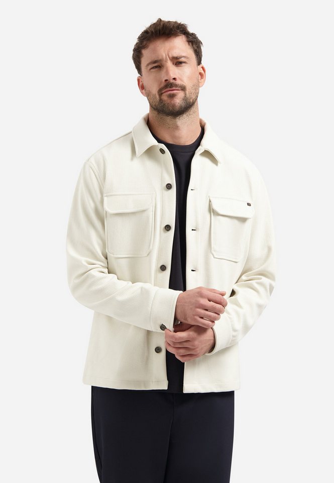 NO EXCESS Langarmhemd Overshirt Buttons Relief Sweat von NO EXCESS