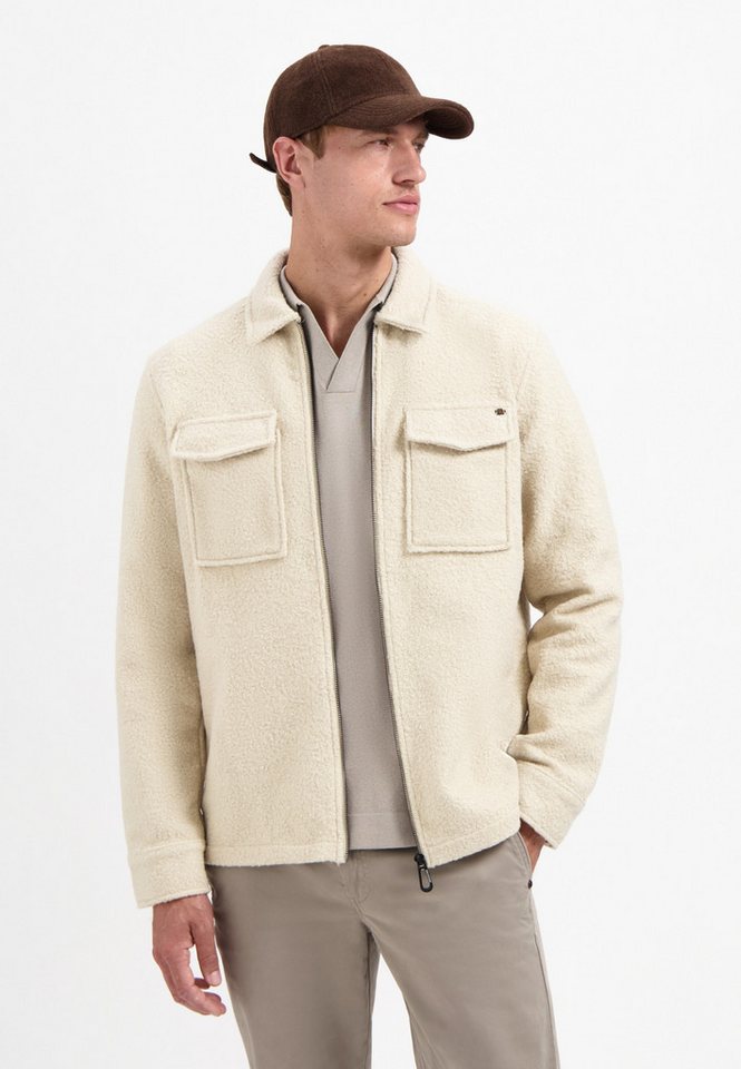 NO EXCESS Langarmhemd Overshirt Zipper Wool look von NO EXCESS