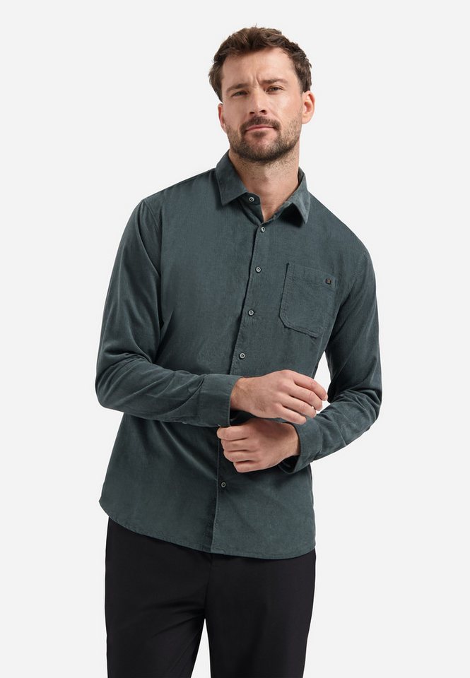 NO EXCESS Langarmhemd Shirt Herringbone Fine Corduroy von NO EXCESS