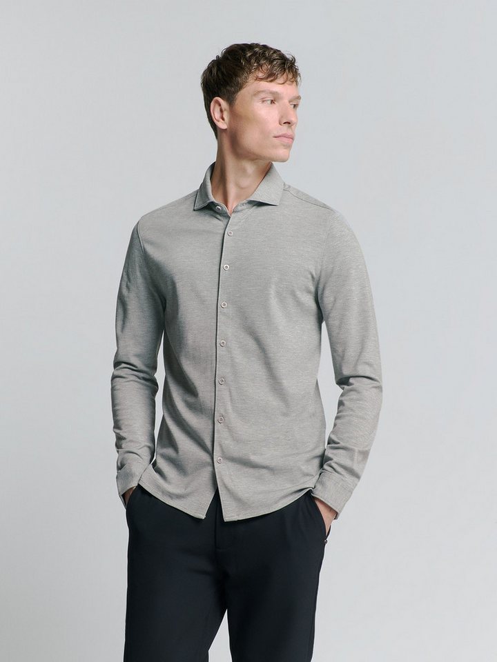 NO EXCESS Langarmhemd Shirt Jersey Melange Stretch NO EXCESS Langarmhemd Shirt Jersey Melange Stretch von NO EXCESS