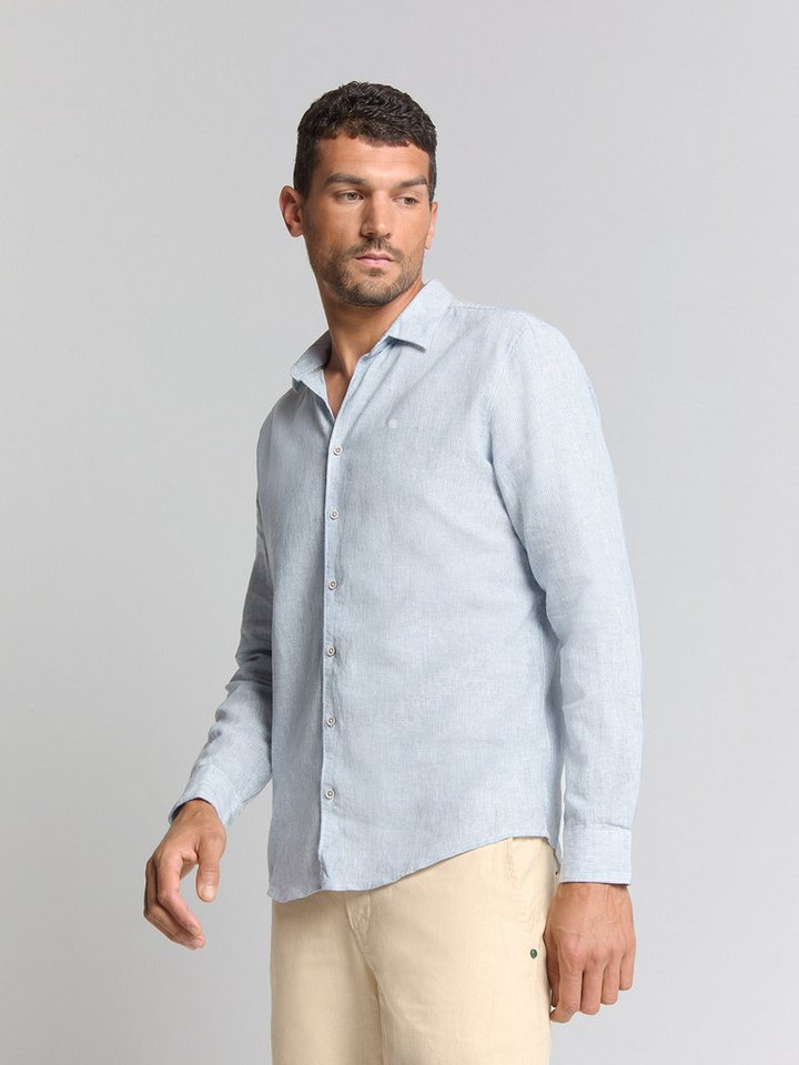 NO EXCESS Langarmhemd Shirt Verical small stripes With Li von NO EXCESS