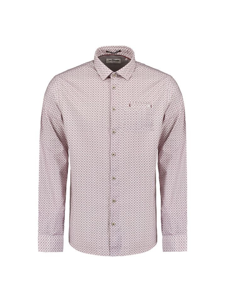NO EXCESS Langarmhemd -  Herren Langarmhemd - Regular Fit -Minimalprint von NO EXCESS
