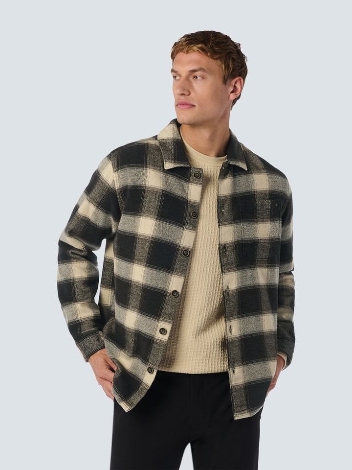 NO EXCESS Langarmhemd – Herren Freizeit-Hemd – Kariertes Langarmhemd – Karohemd– Overshirt von NO EXCESS