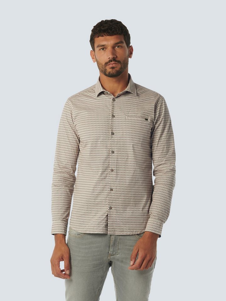 NO EXCESS Langarmshirt Shirt Stretch Allover Printed NO EXCESS Langarmshirt Shirt Stretch Allover Printed von NO EXCESS