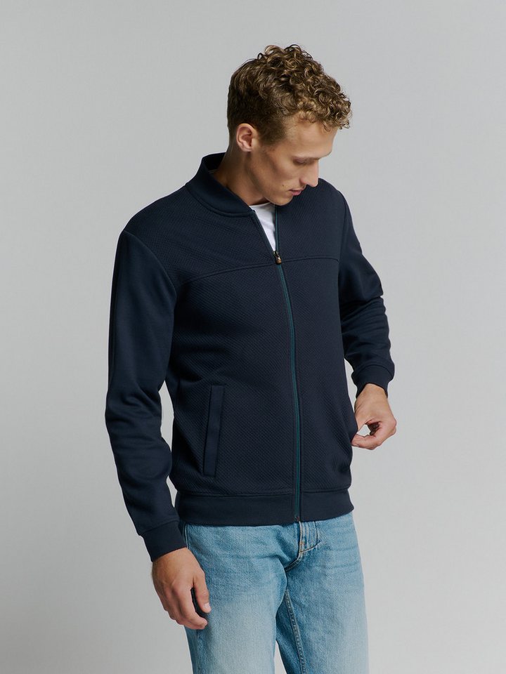 NO EXCESS Langarmshirt Sweater Full Zipper Jacquard Mix Bomber NO EXCESS Langarmshirt Sweater Full Zipper Jacquard Mix Bomber von NO EXCESS
