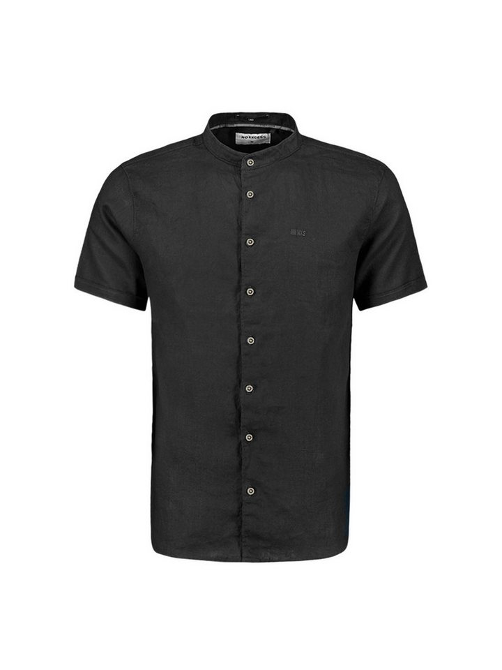NO EXCESS Leinenhemd – modisches Kurzarmhemd – Stehkragen Leinenhemd von NO EXCESS