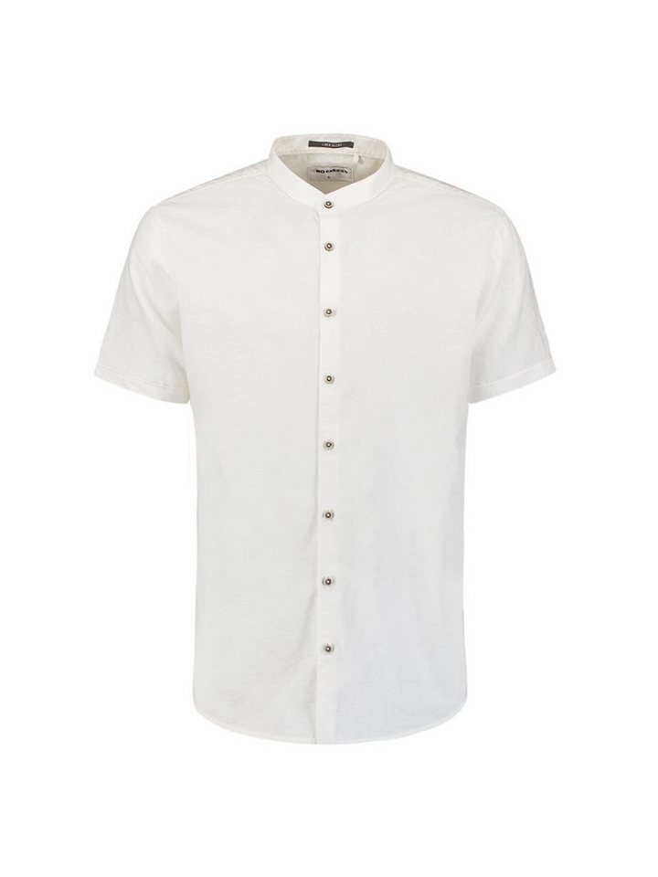 NO EXCESS Leinenhemd – modisches Kurzarmhemd – Stehkragen Leinenhemd von NO EXCESS