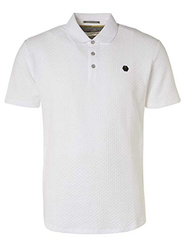 NO EXCESS Polo Solid Jacquard (XL, Weiß) von NO EXCESS