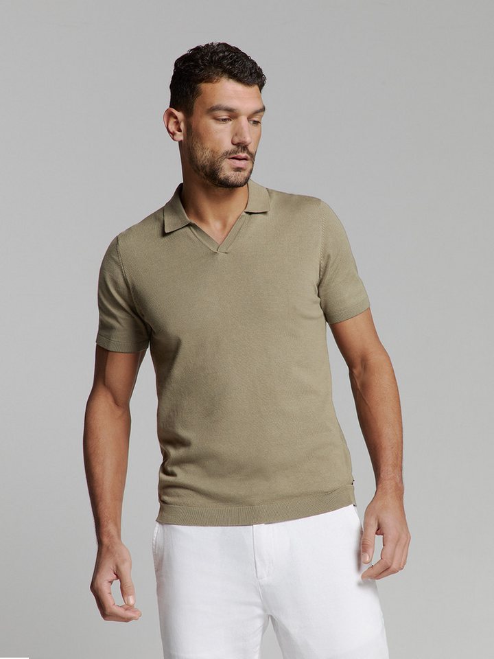 NO EXCESS Poloshirt Pullover Short Sleeve Polo V Solid von NO EXCESS