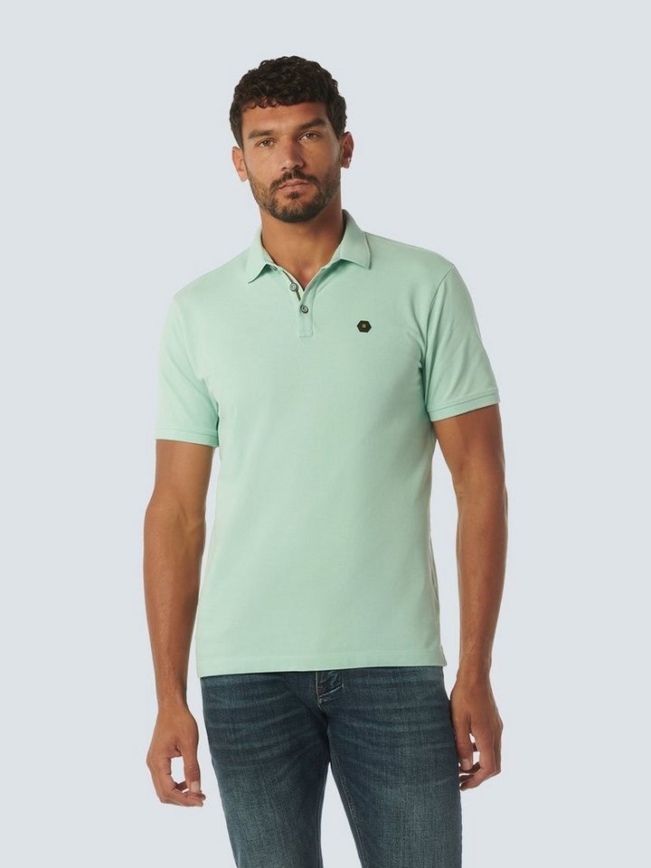 NO EXCESS Poloshirt mit Logo-Badge von NO EXCESS