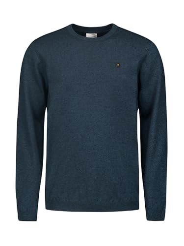 NO EXCESS Pullover Crewneck 2 Coloured Melang - M von NO EXCESS