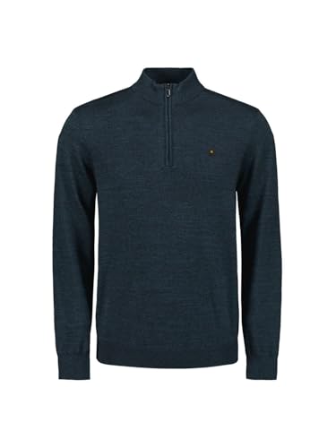 NO EXCESS Pullover Half Zip 2 Coloured Melang - XXL von NO EXCESS