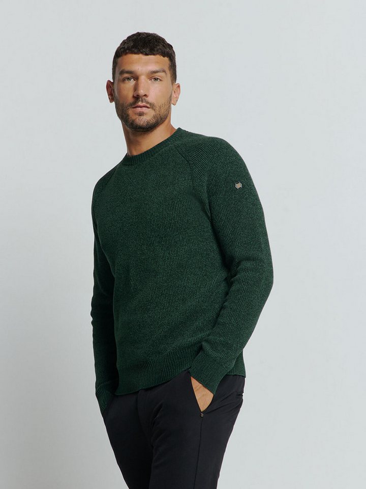 NO EXCESS Rundhalspullover No Excess Chenillo-Crewneck-Pullover von NO EXCESS