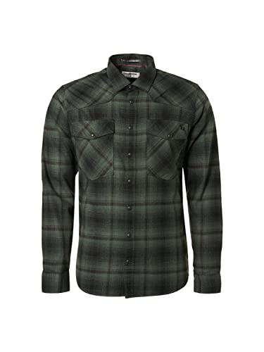 NO EXCESS Shirt Button Closure Check Responsi - XL von NO EXCESS