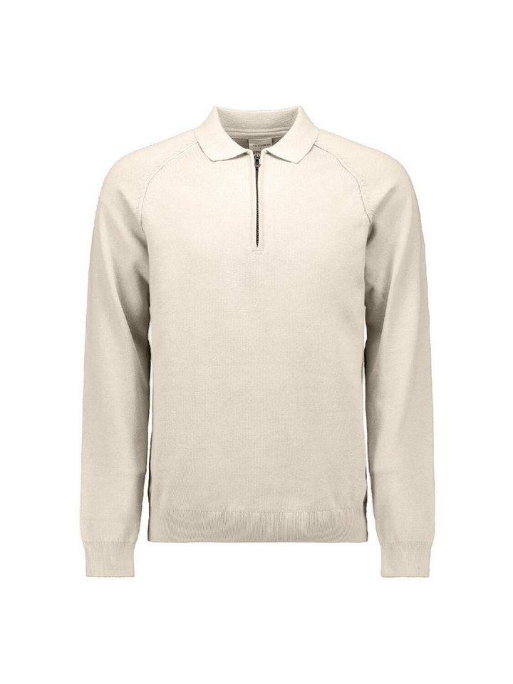 NO EXCESS Stehkragenpullover No Excess Half-Zip-Polo-Pullover von NO EXCESS