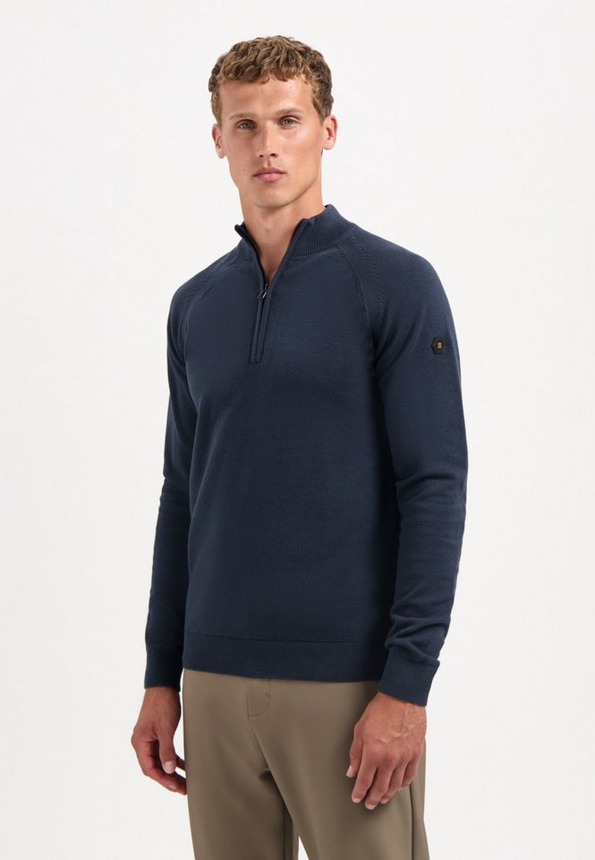 NO EXCESS Stehkragenpullover No Excess Half-Zip-Pullover von NO EXCESS
