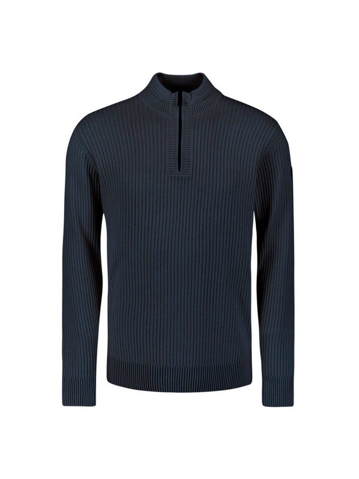 NO EXCESS Stehkragenpullover No Excess Schwerer gerippter Strickpullover von NO EXCESS