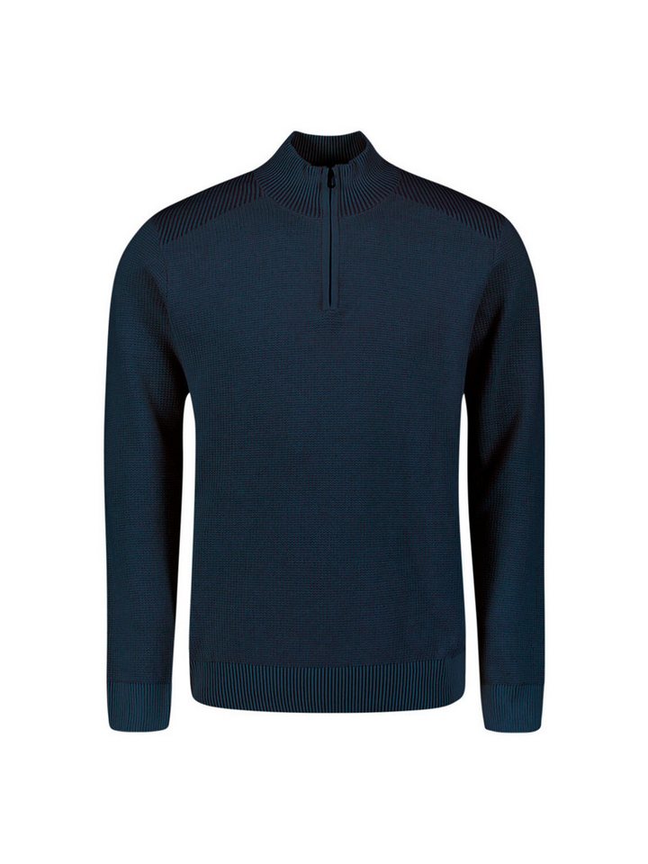 NO EXCESS Stehkragenpullover No Excess Strukturierter Half-Zip-Pullover von NO EXCESS