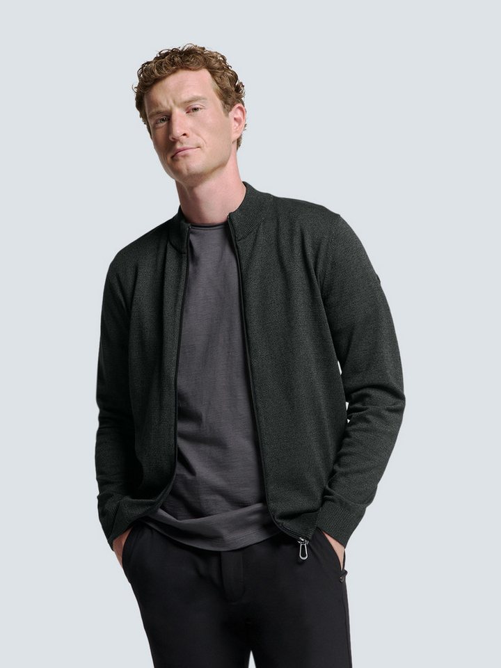 NO EXCESS Strickpullover Cardigan 2 Coloured Melange - Regular Fit von NO EXCESS
